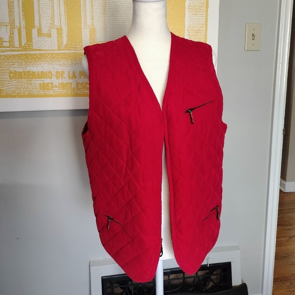 Russ Red Quilted Vest